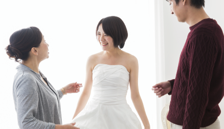 成婚・ウエディングドレスの試着